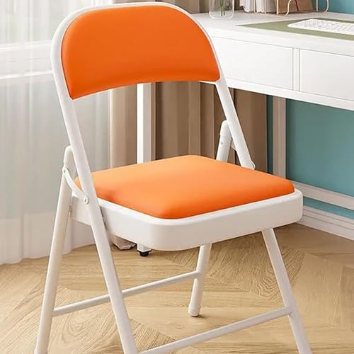 NMVAWIPT 2er-Pack Gepolsterte, Klappbare Esszimmerstühle – Stapelbares Metall for Die Küche(Color 8) von NMVAWIPT