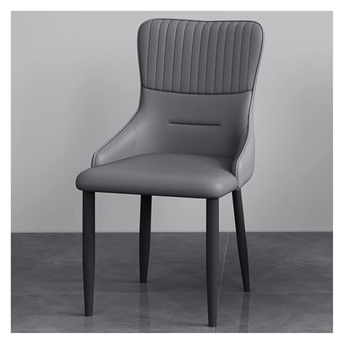 NMVAWIPT 2er-Pack Mid-Century-Esszimmerstühle Mit Kunstlederpolsterung Und Metallbeinen for Die Küche Zu Hause(Gray) von NMVAWIPT