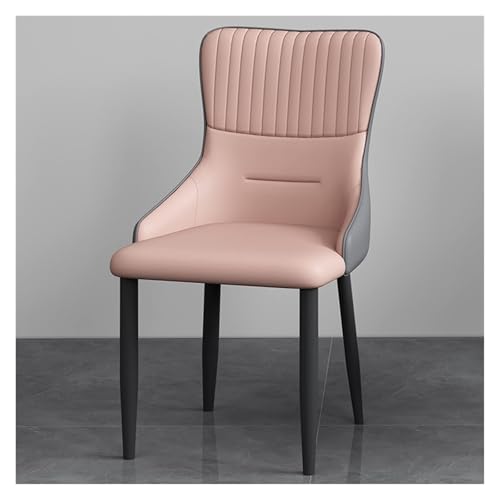 NMVAWIPT 2er-Pack Mid-Century-Esszimmerstühle Mit Kunstlederpolsterung Und Metallbeinen for Die Küche Zu Hause(Pink) von NMVAWIPT