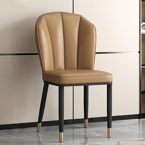 NMVAWIPT 2er-Pack Mid-Century Modern Esszimmerstühle Mit Kunstleder Und Metallbeinen for Küche, Zimmer(Gold,D) von NMVAWIPT