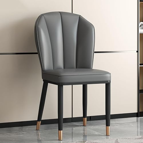 NMVAWIPT 2er-Pack Mid-Century Modern Esszimmerstühle Mit Kunstleder Und Metallbeinen for Küche, Zimmer(Gold,F) von NMVAWIPT