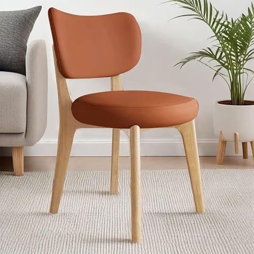NMVAWIPT 2er-Pack Moderne Esszimmerstühle Aus Holz – Sitzfläche Bugholz Mit Beinen In Eichenoptik Und Polsterung Kunstleder(Color 2) von NMVAWIPT