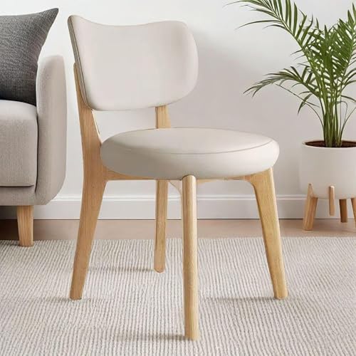 NMVAWIPT 2er-Pack Moderne Esszimmerstühle Aus Holz – Sitzfläche Bugholz Mit Beinen In Eichenoptik Und Polsterung Kunstleder(Color 3) von NMVAWIPT