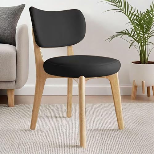 NMVAWIPT 2er-Pack Moderne Esszimmerstühle Aus Holz – Sitzfläche Bugholz Mit Beinen In Eichenoptik Und Polsterung Kunstleder(Color 4) von NMVAWIPT