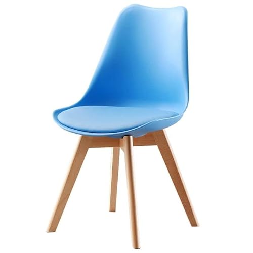 NMVAWIPT 2er-Pack Moderne Esszimmerstühle – Gepolsterte Beistellstühle Mit Metall- Und Holzbeinen(Blue,1 Piece) von NMVAWIPT
