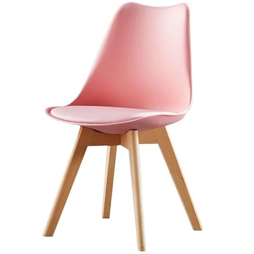 NMVAWIPT 2er-Pack Moderne Esszimmerstühle – Gepolsterte Beistellstühle Mit Metall- Und Holzbeinen(Pink,1 Piece) von NMVAWIPT