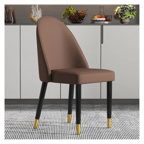 NMVAWIPT 2er-Pack Moderne Esszimmerstühle Mit PU-Polsterung Und Metallbeinen for Küche Wohnzimmer(Brown) von NMVAWIPT