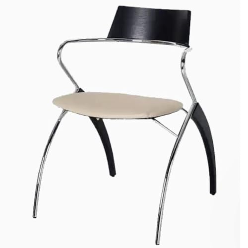 NMVAWIPT 2er-Pack Retro-Ledersessel Mit Stahlbeinen, Ohrensessel Im Mittelalterlichen Stil for Wohnzimmer, Arbeitszimmer Oder Büro(Walnut Color) von NMVAWIPT