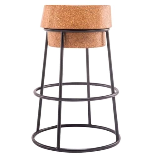 NMVAWIPT 2er-Set Barhocker Aus Kork Mit Metallfuß for Die Küchentheke Im Café – Umweltfreundliches Und Leichtes Design von NMVAWIPT