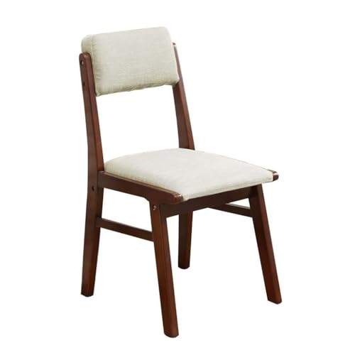 NMVAWIPT 2er-Set Esszimmerstühle Aus Massivholz, Gepolsterter Schreibtischstuhl Gummibaumholz for Den Haushalt/Büro, Loungesessel for Das Schlafzimmer/Ankleidezimmer(Color 1) von NMVAWIPT