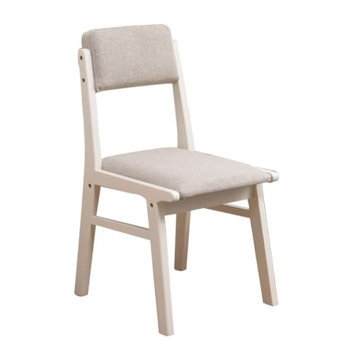 NMVAWIPT 2er-Set Esszimmerstühle Aus Massivholz, Gepolsterter Schreibtischstuhl Gummibaumholz for Den Haushalt/Büro, Loungesessel for Das Schlafzimmer/Ankleidezimmer(Color 13) von NMVAWIPT