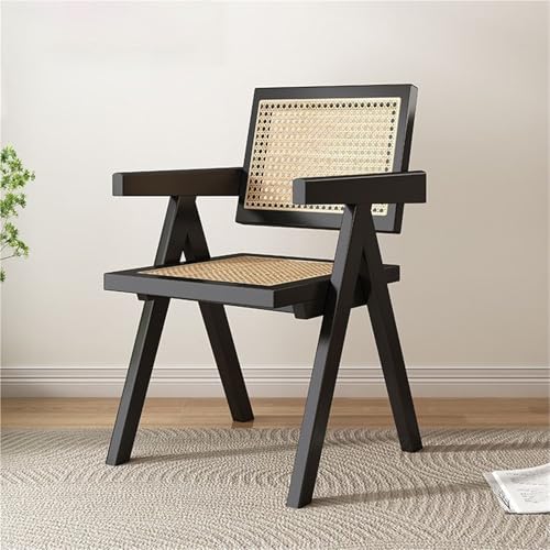 NMVAWIPT 2er-Set Esszimmerstühle Aus Rattan Mit Armlehnen, Moderner Mid-Century-Akzent for Den Innen- Und Außenbereich, Perfekt Wohnzimmer, Schlafzimmer, Terrasse(Color 3) von NMVAWIPT