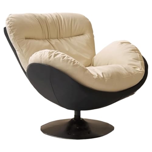 NMVAWIPT 360-Grad-Drehsessel Aus Leder Mit Hoher Rückenlehne – 41-Zoll-Einzelsessel-Sofa, Lesesessel for Wohnzimmer, Büro, Arbeitszimmer(Color 1) von NMVAWIPT