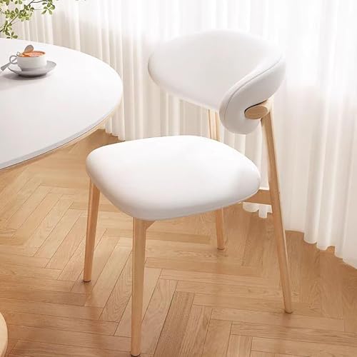 NMVAWIPT 4 Stück – Gepolsterter Esszimmerstuhl Aus Holz for Restaurants, Moderner Stoff-Lounge-Küchenstuhl Mit Gepolsterter Sitzfläche Und Holzbeinen(Color 11) von NMVAWIPT