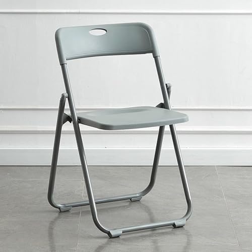 NMVAWIPT 4 Stück - Klappbarer Kunststoffstuhl for Das Büro Im Freien, Den Schlafsaal(Gris) von NMVAWIPT