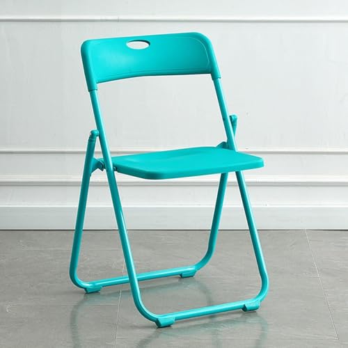 NMVAWIPT 4 Stück - Klappbarer Kunststoffstuhl for Das Büro Im Freien, Den Schlafsaal(Lake Blue) von NMVAWIPT