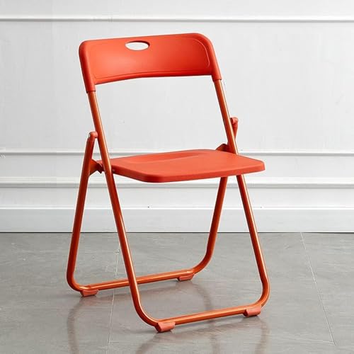 NMVAWIPT 4 Stück - Klappbarer Kunststoffstuhl for Das Büro Im Freien, Den Schlafsaal(Orange) von NMVAWIPT
