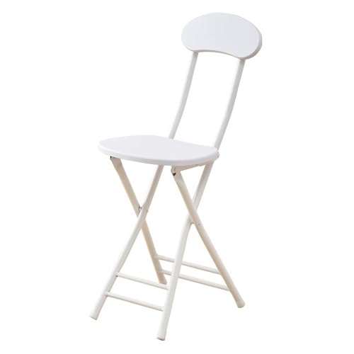 NMVAWIPT 4-teilig - Klappbarer Barhocker, Küchenfrühstücksstuhl Mit Rückenlehne Und Fußstütze(White) von NMVAWIPT