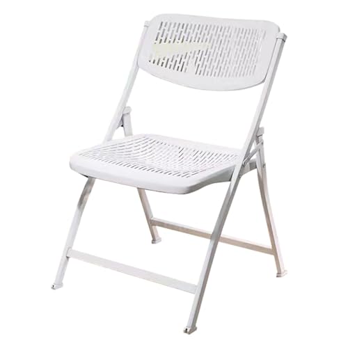 NMVAWIPT 4-teiliger, Klappbarer Bürostuhl Aus Kunststoff Mit Stahlrahmen, Stapelbar Und Tragbar for Hochzeitsfeiern Im Innen- Außenbereich(#2) von NMVAWIPT