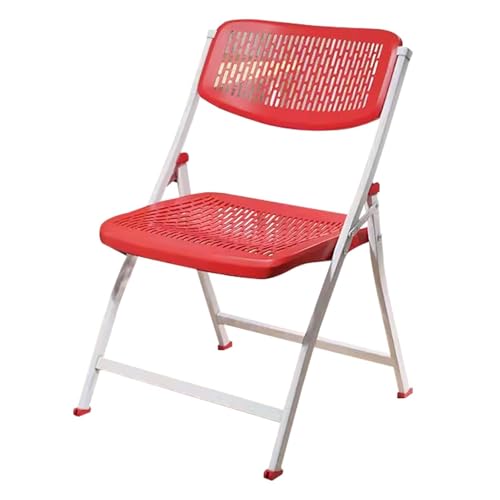 NMVAWIPT 4-teiliger, Klappbarer Bürostuhl Aus Kunststoff Mit Stahlrahmen, Stapelbar Und Tragbar for Hochzeitsfeiern Im Innen- Außenbereich(#4) von NMVAWIPT