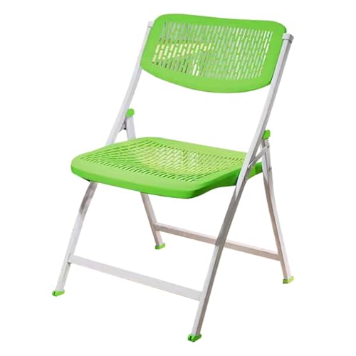 NMVAWIPT 4-teiliger, Klappbarer Bürostuhl Aus Kunststoff Mit Stahlrahmen, Stapelbar Und Tragbar for Hochzeitsfeiern Im Innen- Außenbereich(#7) von NMVAWIPT