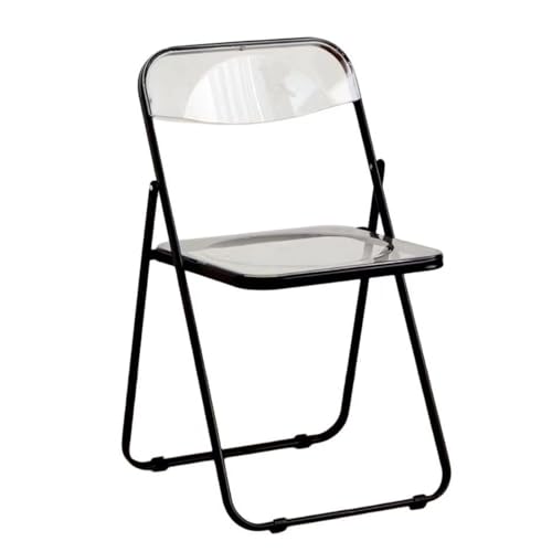 NMVAWIPT 4-teiliger Klappstuhl Aus Acryl for Büro, Zuhause, Badezimmer, Wohnzimmer, Esszimmerstuhl Ohne Armlehnen, Stapelbare Und Klappbare Stühle(Color 13) von NMVAWIPT
