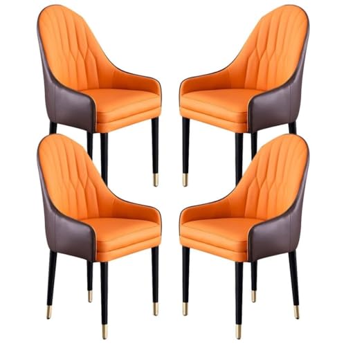 NMVAWIPT 4er-Set Moderne Esszimmerstühle Aus Mikrofaserleder Mit Beinen Buchenholz – Ergonomisches Design for Küche, Zimmer Und Empfang(Color 9) von NMVAWIPT