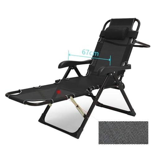 NMVAWIPT 67 cm Breiter Zero-Gravity-Liegestuhl, Klappbare Sonnenliege Mit 5 Verstellbaren Positionen, Loungestühle for Terrasse, Büro Und Camping(Style1) von NMVAWIPT
