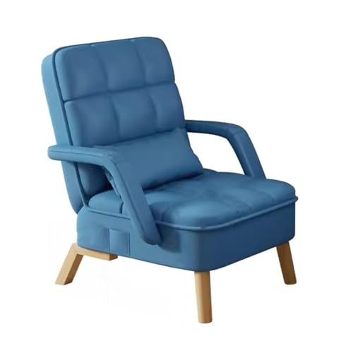 NMVAWIPT Bequemer Relaxsessel Mit Akzentsofa for Schlafzimmer Und Wohnzimmer – Moderner Loungesessel Mit Armlehnen Und 150 Kg Tragkraft(Dark Blue,Without) von NMVAWIPT