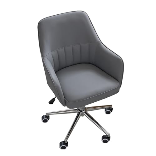 NMVAWIPT Drehbarer Bürostuhl Mit 360°-Rollen, Höhenverstellbarer Ergonomischer Arbeitsstuhl for Zuhause Und Die Arbeit(Dark Gray1) von NMVAWIPT
