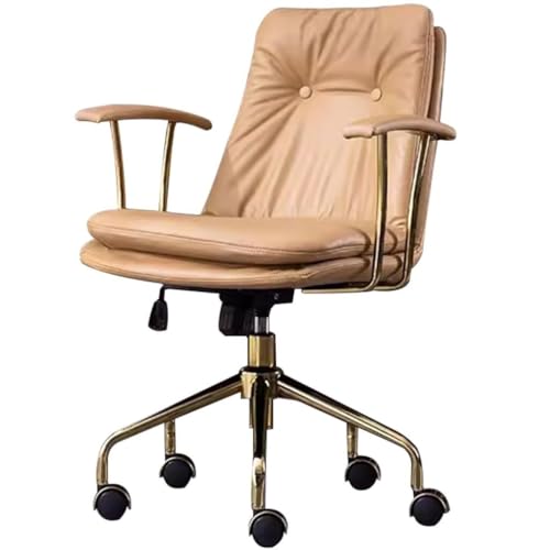 NMVAWIPT Drehbarer Bürostuhl Mit Armlehnen – Verstellbarer Arbeitsstuhl, 200 Kg Tragkraft, 9-farbige Executive-Version for Zuhause(Khaki,88) von NMVAWIPT