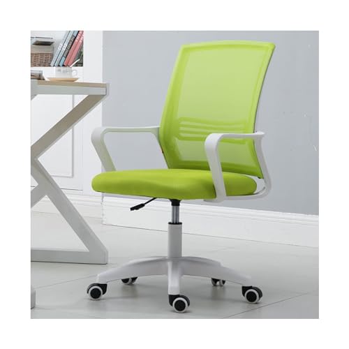 NMVAWIPT Drehbarer Bürostuhl Mit Lordosenstütze, Verstellbarer Ergonomischer Schreibtischstuhl Aus Netzgewebe for Zuhause Und Die Arbeit(Yellow) von NMVAWIPT