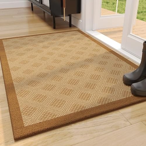 NMVAWIPT Eingangstür Matte Bereich Teppich, Saugfähige Anti-Rutsch-Backing Durable Dirt Trapper Doormat Boden Teppich (Color : Style16, Size : 80 * 100CM) von NMVAWIPT