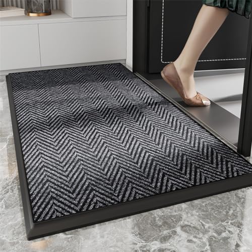 NMVAWIPT Eingangstür Matte Bereich Teppich, Saugfähige Anti-Rutsch-Backing Durable Dirt Trapper Doormat Boden Teppich (Color : Style32, Size : 80 * 100CM) von NMVAWIPT