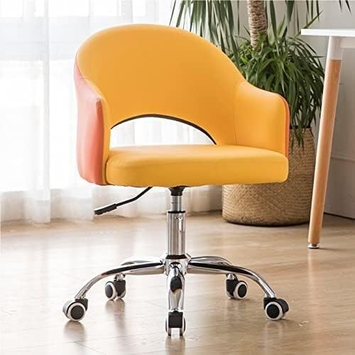 NMVAWIPT Ergonomischer Bürostuhl Aus Kunstleder Mit Gepolsterten Armlehnen, Höhenverstellbarer Drehschreibtisch(Style2) von NMVAWIPT
