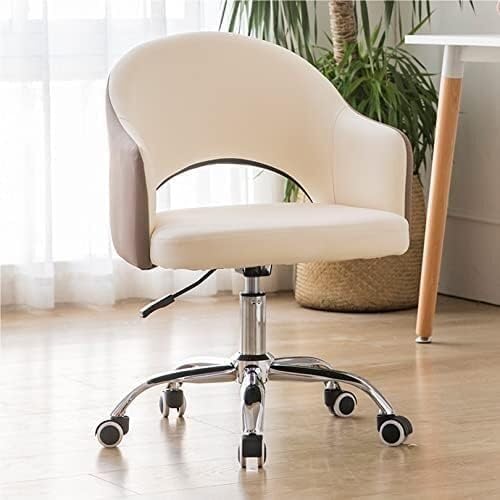 NMVAWIPT Ergonomischer Bürostuhl Aus Kunstleder Mit Gepolsterten Armlehnen, Höhenverstellbarer Drehschreibtisch(Style6) von NMVAWIPT