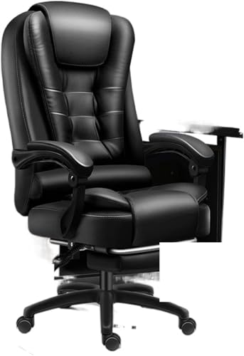 NMVAWIPT Ergonomischer Bürostuhl Mit Hoher Rückenlehne, Fußstütze Und Lordosenstütze for Arbeit Oder Gaming(Latex Back Footresta) von NMVAWIPT