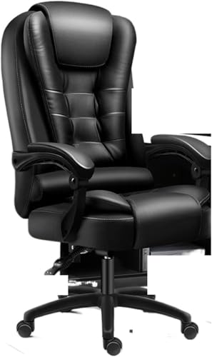 NMVAWIPT Ergonomischer Bürostuhl Mit Hoher Rückenlehne, Fußstütze Und Lordosenstütze for Arbeit Oder Gaming(Latex Cushion a) von NMVAWIPT