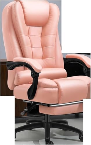 NMVAWIPT Ergonomischer Bürostuhl Mit Hoher Rückenlehne, Fußstütze Und Lordosenstütze for Arbeit Oder Gaming(Latex Mat Foot Restd) von NMVAWIPT