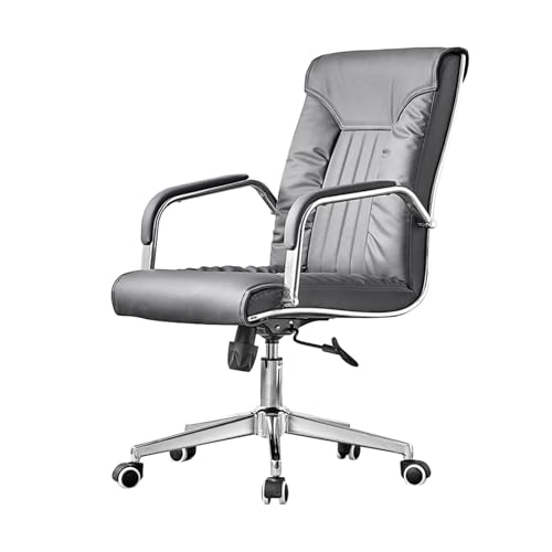 NMVAWIPT Ergonomischer Bürostuhl Mit Hoher Rückenlehne Und Memory Foam, Einstellbarer Höhe Und Neigung, Schreibtisch Aus PU-Leder for Zu Hause(#6) von NMVAWIPT