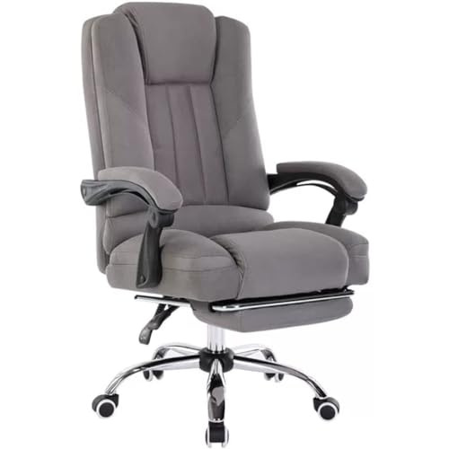 NMVAWIPT Ergonomischer Bürostuhl Mit Verstellbarer Rückenlehne Und Fußstütze, 145° Neigung, Höhenverstellbare Arbeitsfläche – Tech Cloth, Stahlbasis(A22) von NMVAWIPT