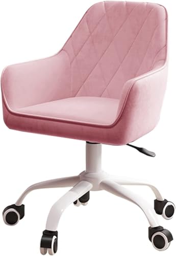 NMVAWIPT Ergonomischer Bürostuhl for Das Home Office – Höhenverstellbarer 360°-Drehschreibtischstuhl Mit Rückenlehne(Pink) von NMVAWIPT