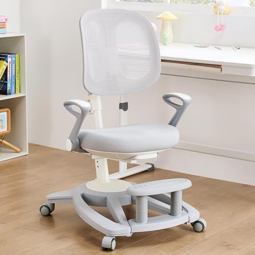 NMVAWIPT Ergonomischer Studenten-Studierstuhl Mit Fußstütze, Höhen- Und Neigungsverstellbarer Schreibtischstuhl, Atmungsaktiver Drehstuhl for Studium, Arbeit Und Freizeit NMVAWIPT Ergonomischer Studenten-Studierstuhl Mit Fußstütze, Höhen- Und Neigungsverstellbarer Schreibtischstuhl, Atmungsaktiver Drehstuhl for Studium, Arbeit Und Freizeit von NMVAWIPT