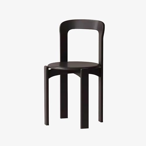 NMVAWIPT Esszimmerstühle Aus Massivholz, 2er-Set, Moderne Stühle Ohne Armlehnen, for Küche, Esszimmer, Bistro(Black) von NMVAWIPT