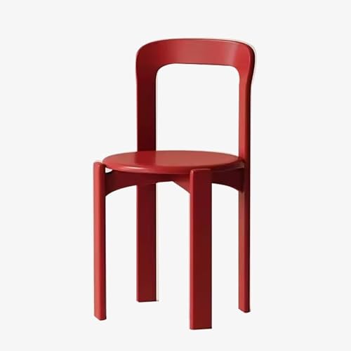 NMVAWIPT Esszimmerstühle Aus Massivholz, 2er-Set, Moderne Stühle Ohne Armlehnen, for Küche, Esszimmer, Bistro(Red) von NMVAWIPT