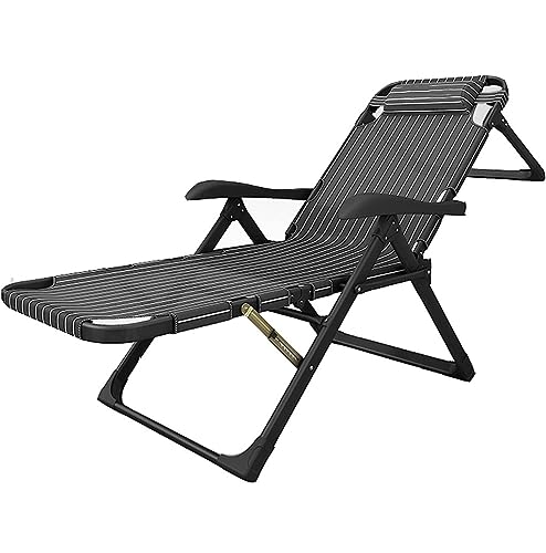 NMVAWIPT Foldable Portable Nap Bed for Home Beach Camping, Reclining Lounge Chair for Patio, Outdoor Lounge Chair(Style2) von NMVAWIPT