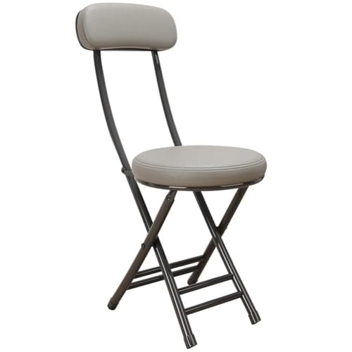NMVAWIPT Frühstücksbarhocker Mit Klappbarer Rückenlehne, 4er-Set, Kompakter 18-Zoll-Thekenstuhl, for Das Wohnzimmer In Der Küche, Im Büro, Im Wohnheim(Gray) von NMVAWIPT
