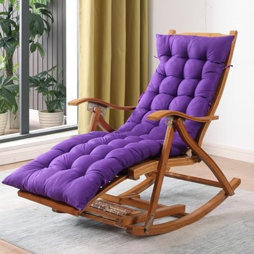 NMVAWIPT Gartenstuhl Mit Liegefunktion for Den Hinterhof, Zusammenklappbarer Zero Gravity-Terrassenstuhl, Liegestühle for Strandcamping Mit Kopfstütze(Purple) von NMVAWIPT