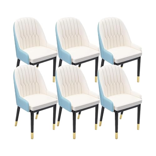 NMVAWIPT Gepolsterter Moderner Esszimmerstuhl Mit Rückenlehne for Die Seite Der Restaurantküche(Color 14,6pcs) von NMVAWIPT