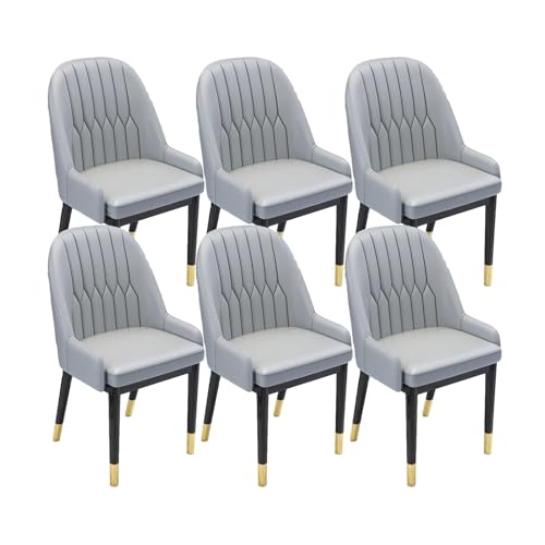 NMVAWIPT Gepolsterter Moderner Esszimmerstuhl Mit Rückenlehne for Die Seite Der Restaurantküche(Color 7,6pcs) von NMVAWIPT